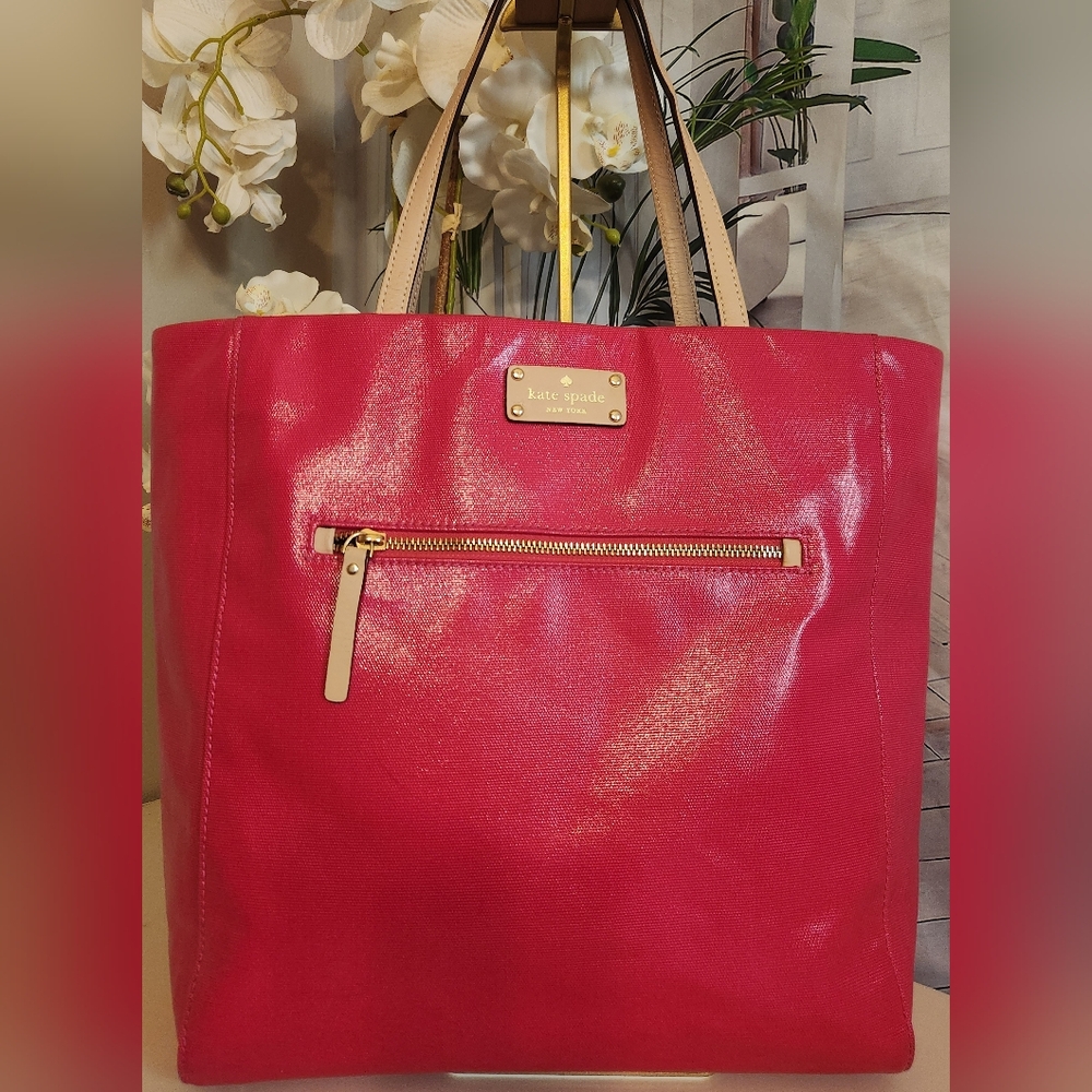 Kate Spade Fulton Street Kerryn Hot Pink Tote! Perfect Large Tote!